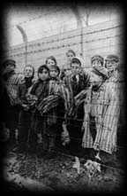 Jews behind barbed wire