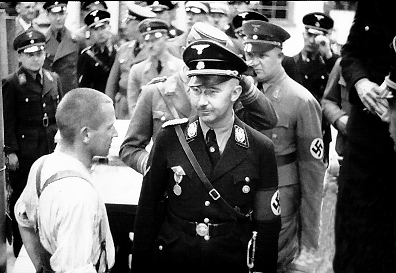 Heinrich Himmler inspecting the Dachau concentration camp, 1936