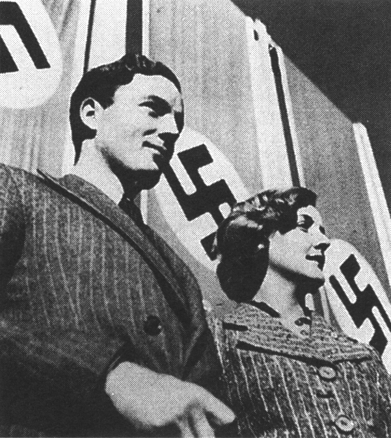 Lady Diana Mosley and her brother Tom Mitford at a Nuremberg Nazi Party rally